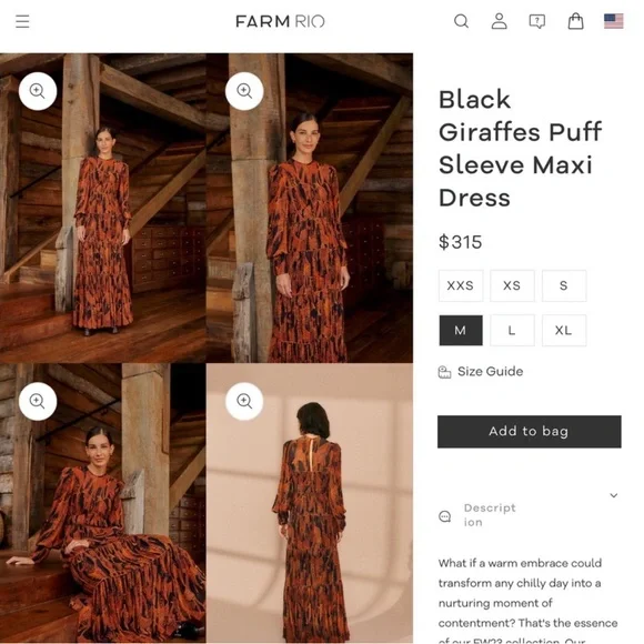 Farm Rio giraffes dress new with tags - Picture 9 of 9